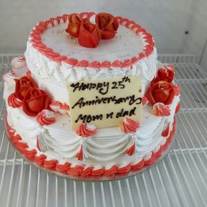 Rosette Anniversary cake