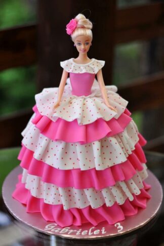 Barbie Doll Birthday Cake (2)