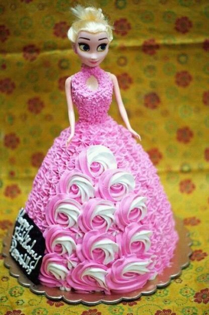 Barbie Doll Birthday Cake for Kids