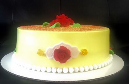 Multipurpose golden cake from Pokhara Cakes