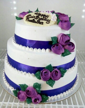Purple Beauty Birthday cake