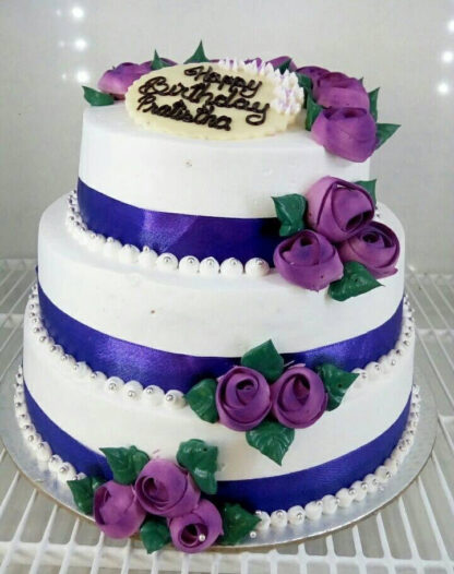Purple Beauty Birthday cake