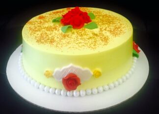The golden cake