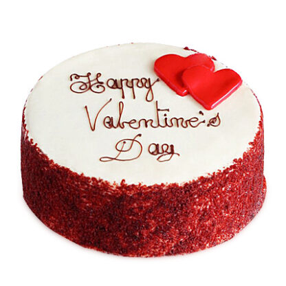 valentine day red velvet cake